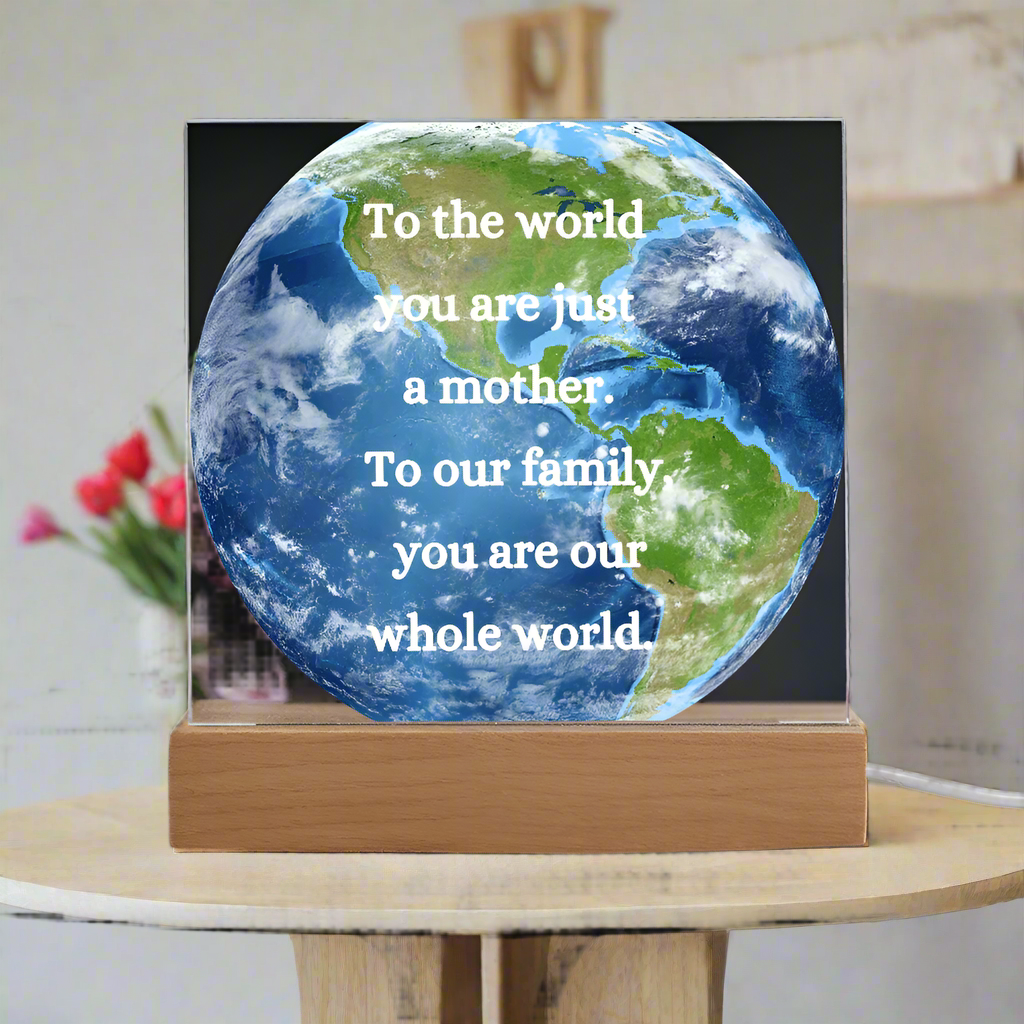 Mom: My Everything, My World My Mom, In Her Love I Find My World, The Center of My Universe: Mom, Love Mom