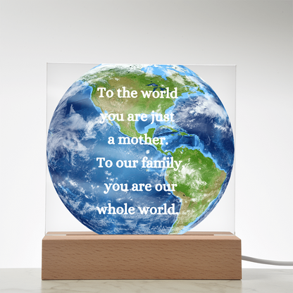 Mom: My Everything, My World My Mom, In Her Love I Find My World, The Center of My Universe: Mom, Love Mom