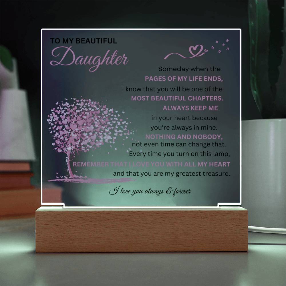 Daughter gift| To my daughter| Love My Daughter| Support My Daughter