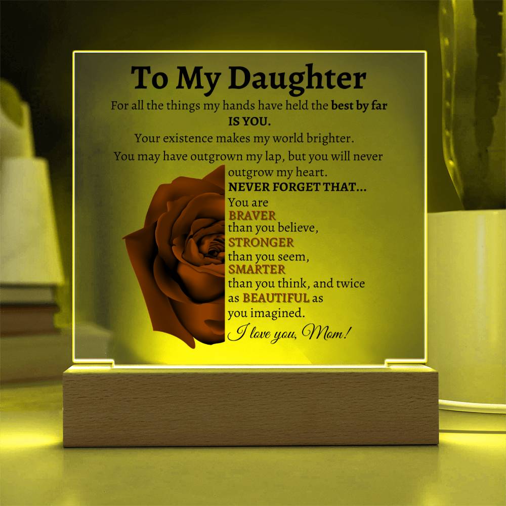 Daughter| For my daughter| Love you| Daughter gift