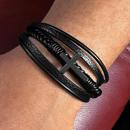 From Daughter to Dad| Leather Bracelet