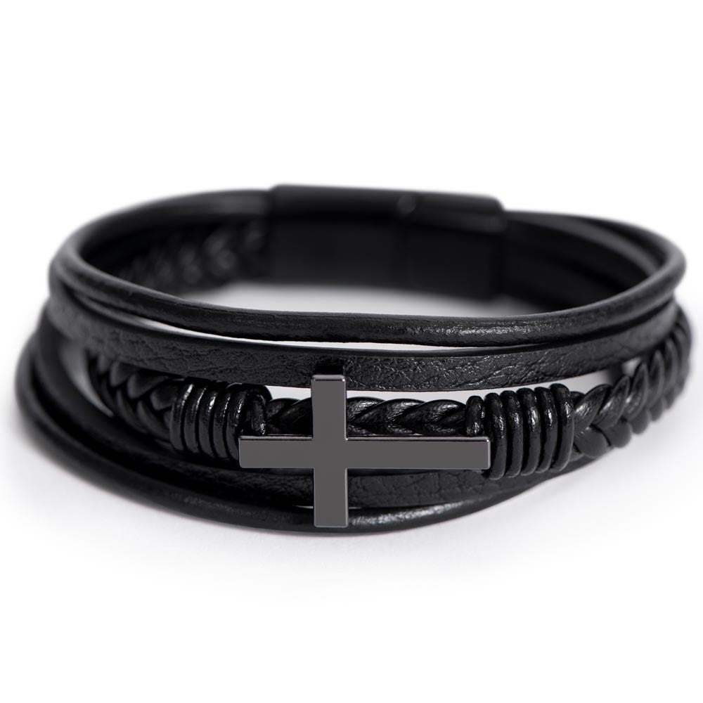 From Son to Dad| Leather Bracelet