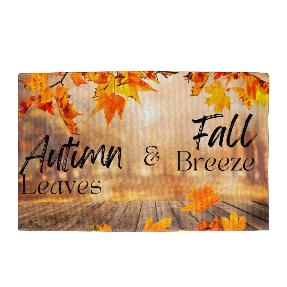 Fall Door Mat, Fall Welcome Mat, Autumn Door Welcome Mat