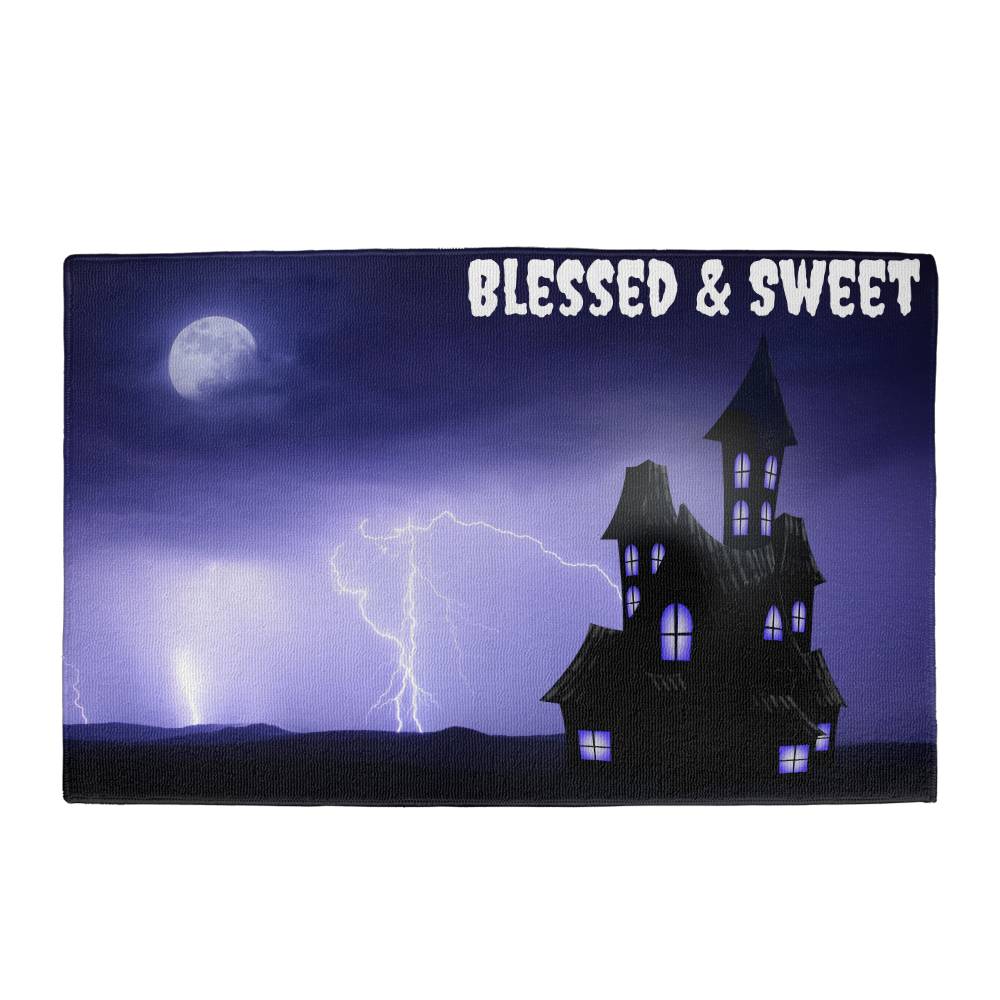 Halloween Door Mat, Halloween welcome mat, welcome, spooky