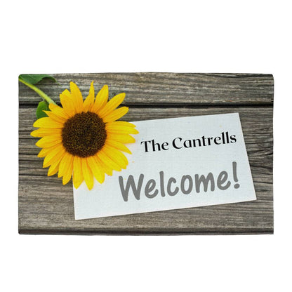 Sunflower, Door Mat, Mat, Doormats Outdoor, Welcome