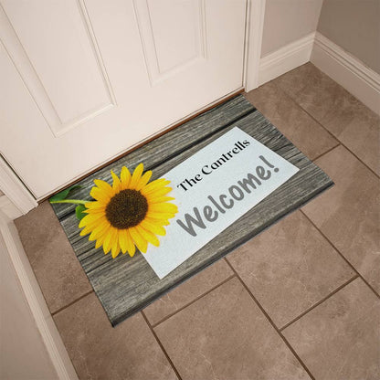 Sunflower, Door Mat, Mat, Doormats Outdoor, Welcome