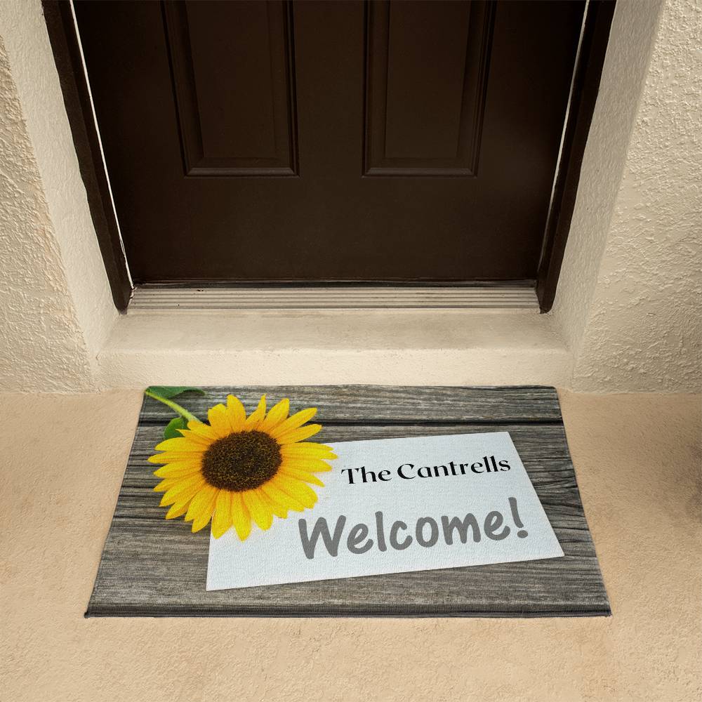 Sunflower, Door Mat, Mat, Doormats Outdoor, Welcome