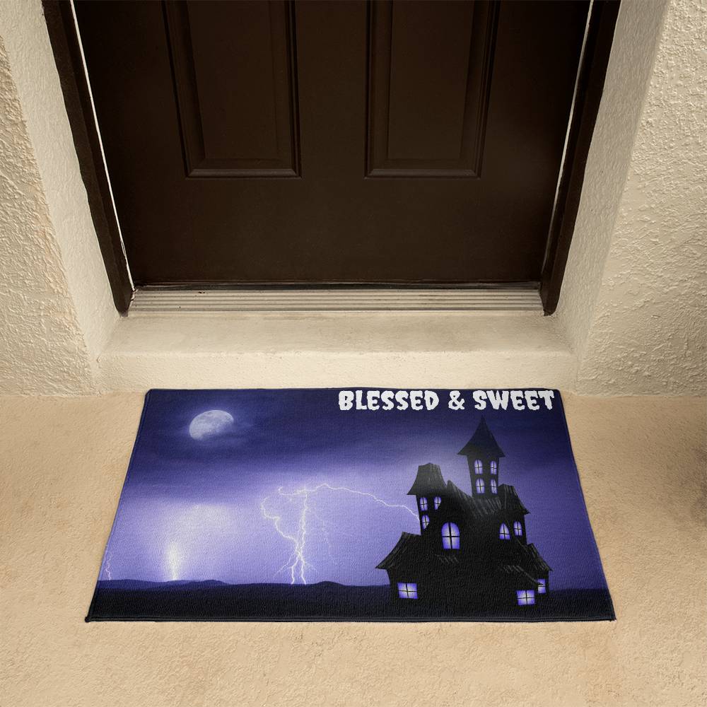 Halloween Door Mat, Halloween welcome mat, welcome, spooky