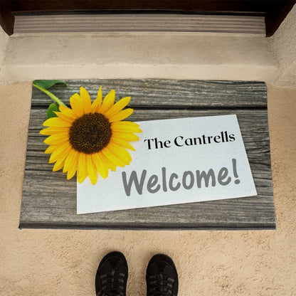 Sunflower, Door Mat, Mat, Doormats Outdoor, Welcome