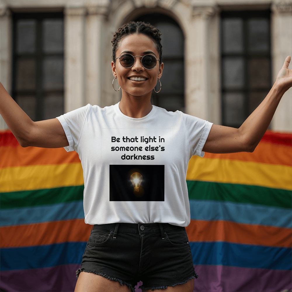 Be That Light in Someone Else's Darkness Inspirational Shirt | Faith-Based Motivational Apparel