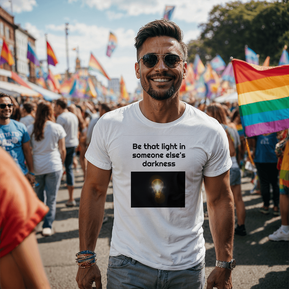 Be That Light in Someone Else's Darkness Inspirational Shirt | Faith-Based Motivational Apparel