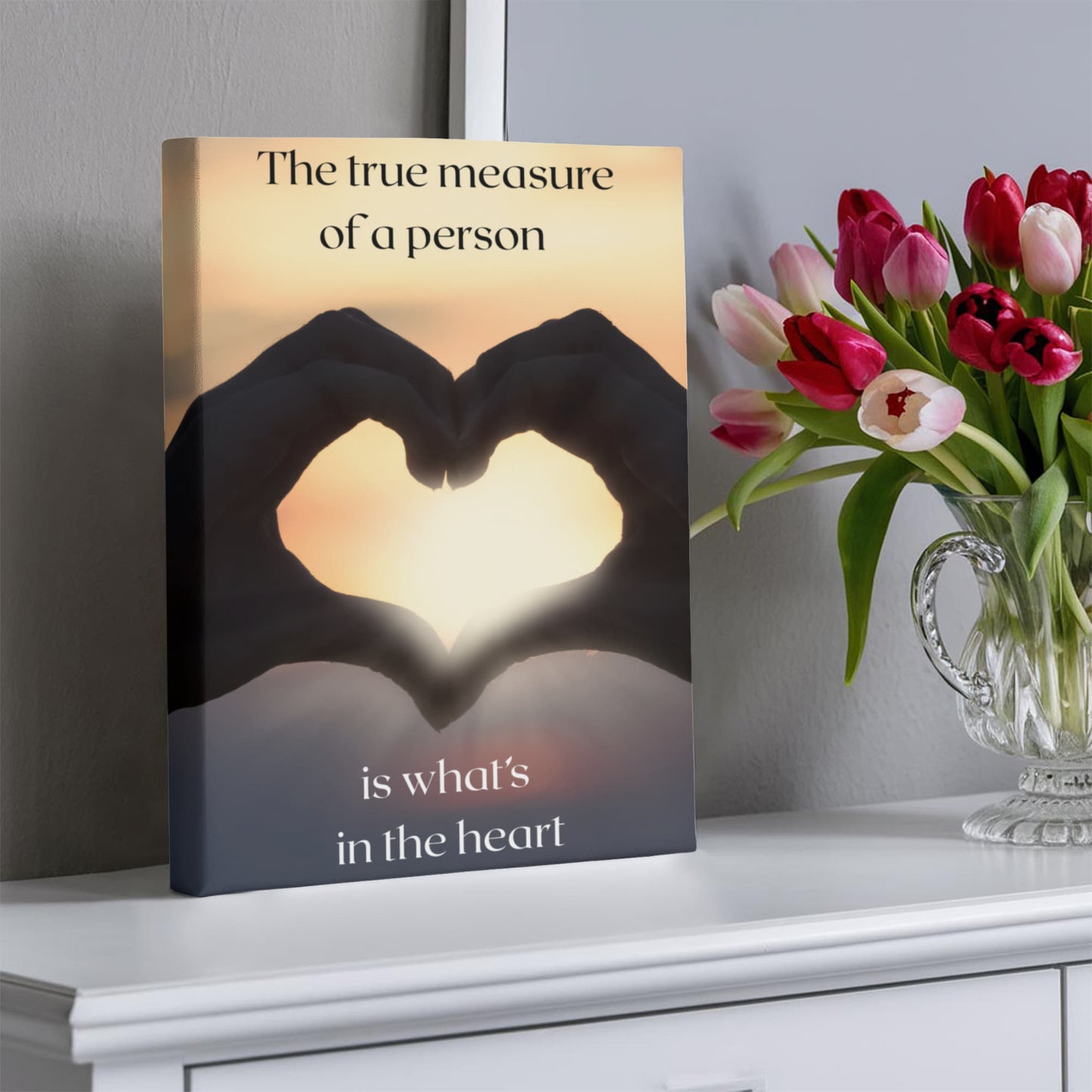 Motivation Quote Wall Art | Inspirational Heart Quote Print | Christian Home Decor | Motivational Printable Artwork