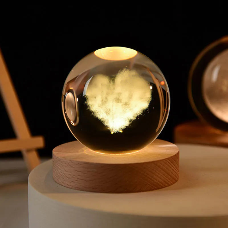 3D Crystal Night Light, Calming. Relaxing Sleep